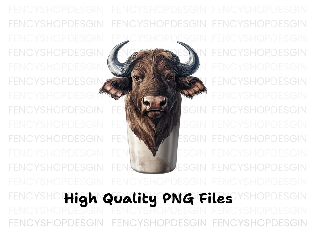 Majestic Buffalo Head Clipart Bundle