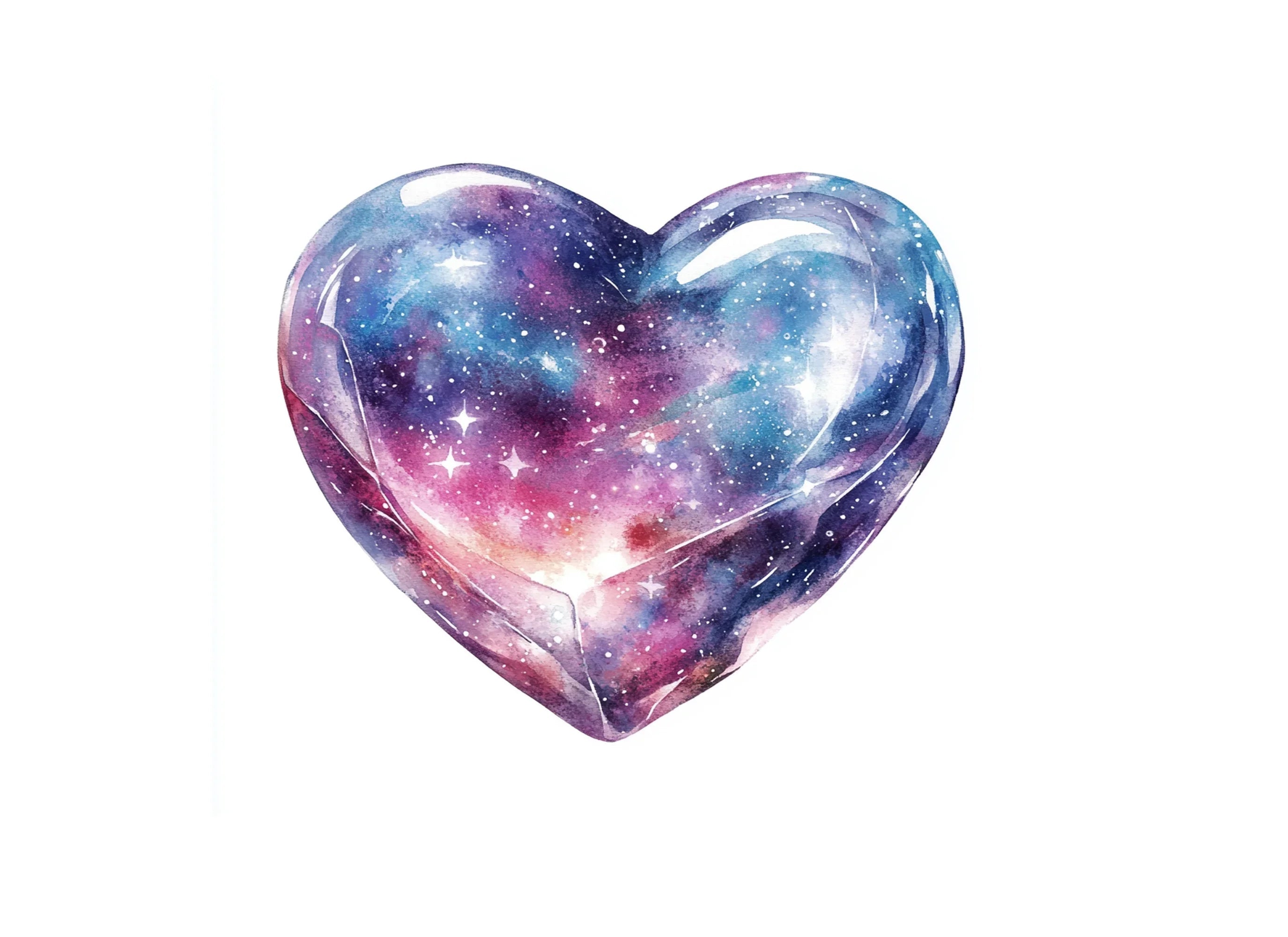 Galaxy Hearts Clipart Bundle