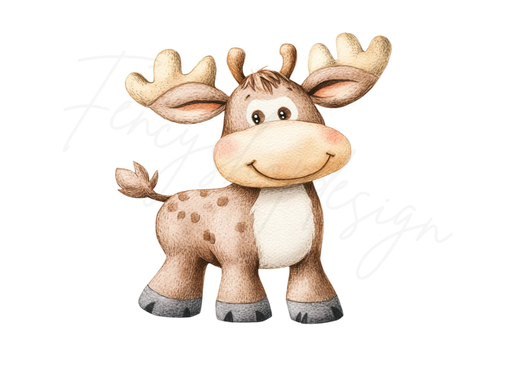 Cute Reindeer Clipart Bundle
