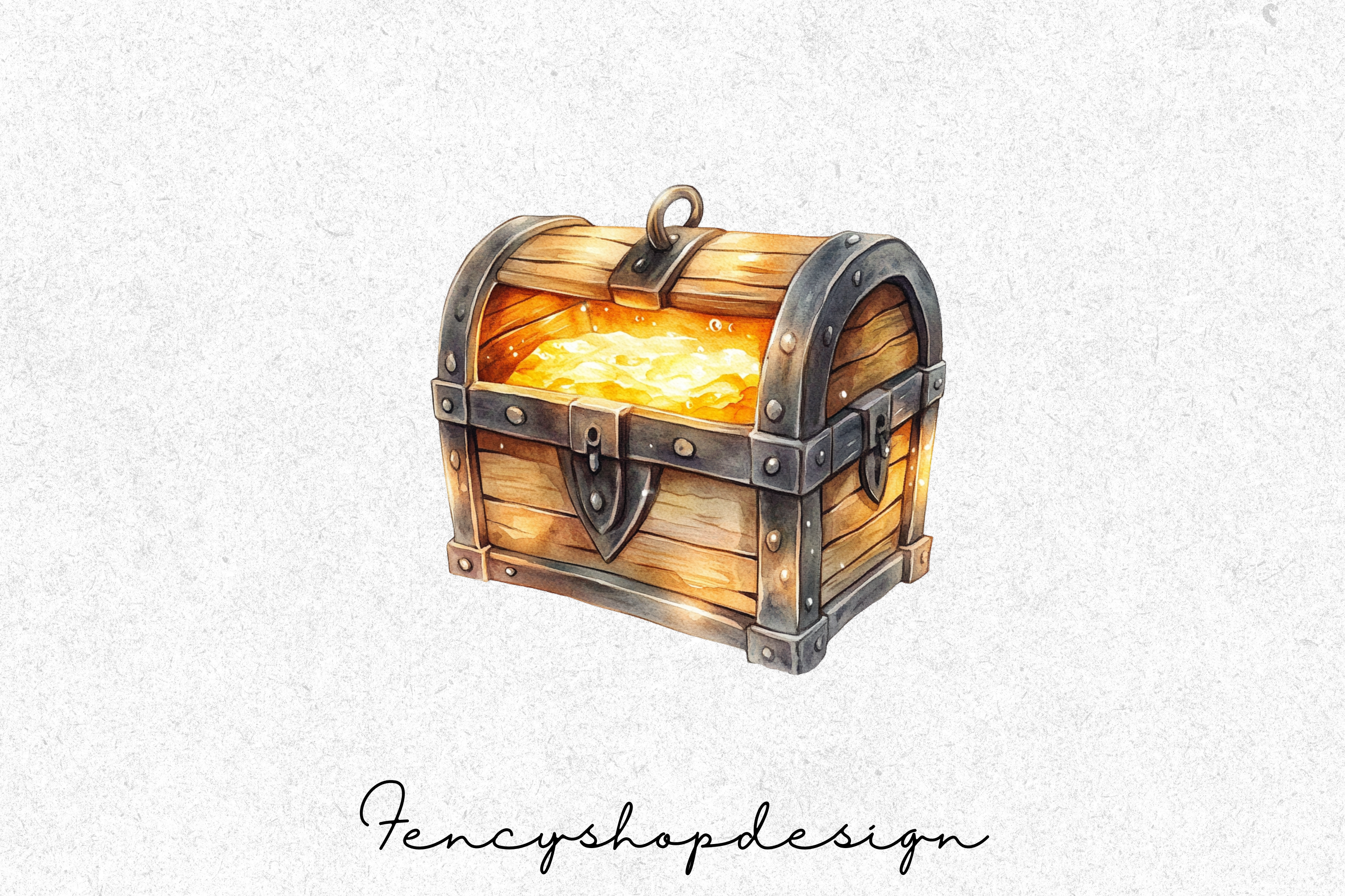 Fantasy Treasure Chest Clipart Bundle
