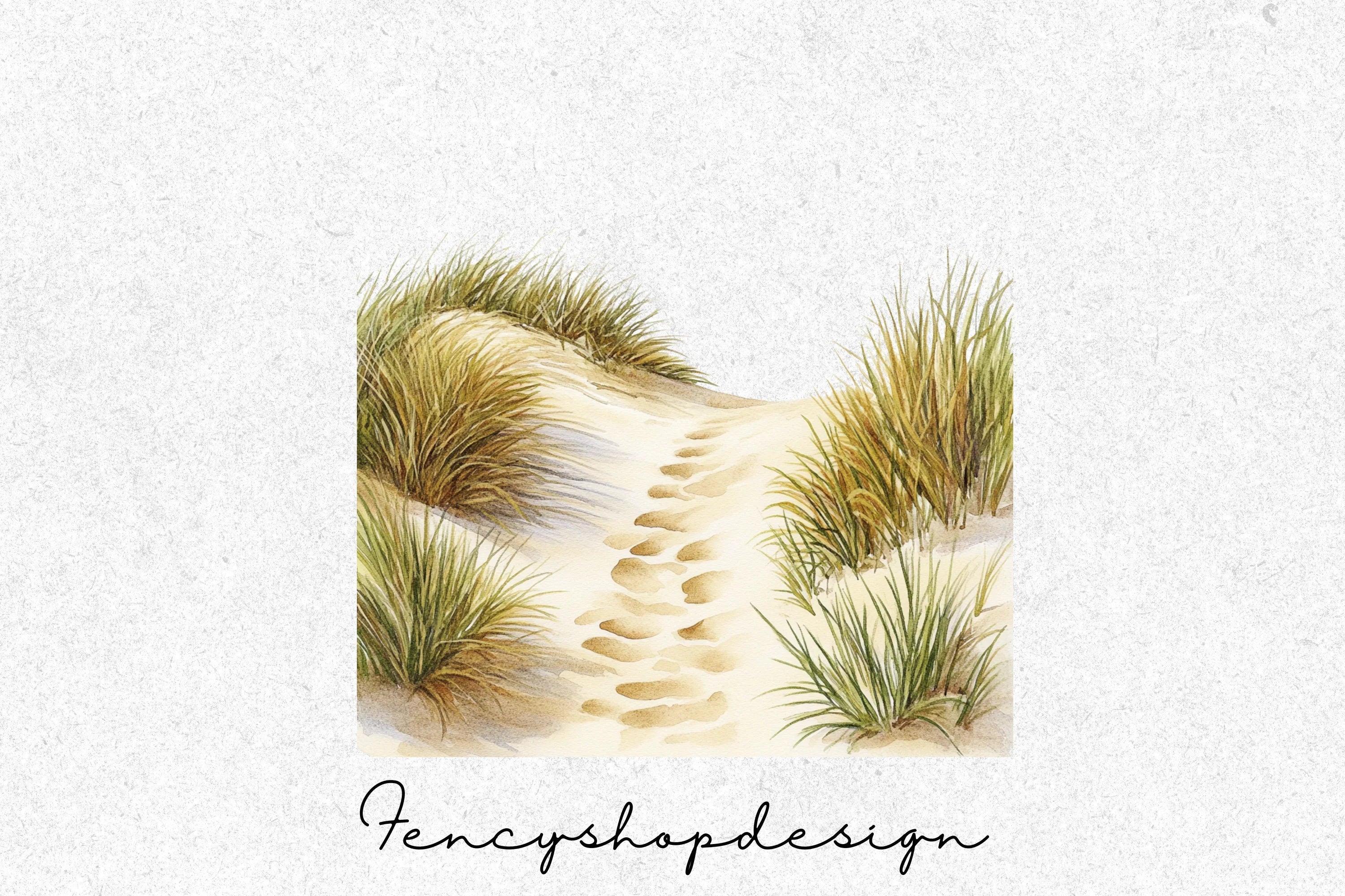 Beach Dunes Coastal Clipart Bundle