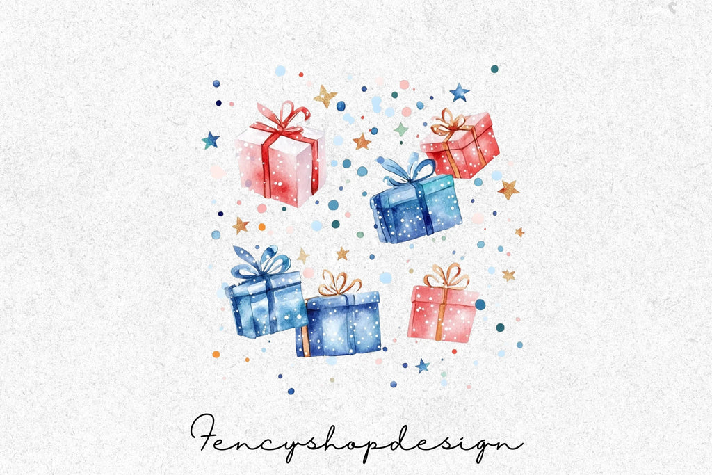 Winter Wonderland Gifts Clipart Bundle