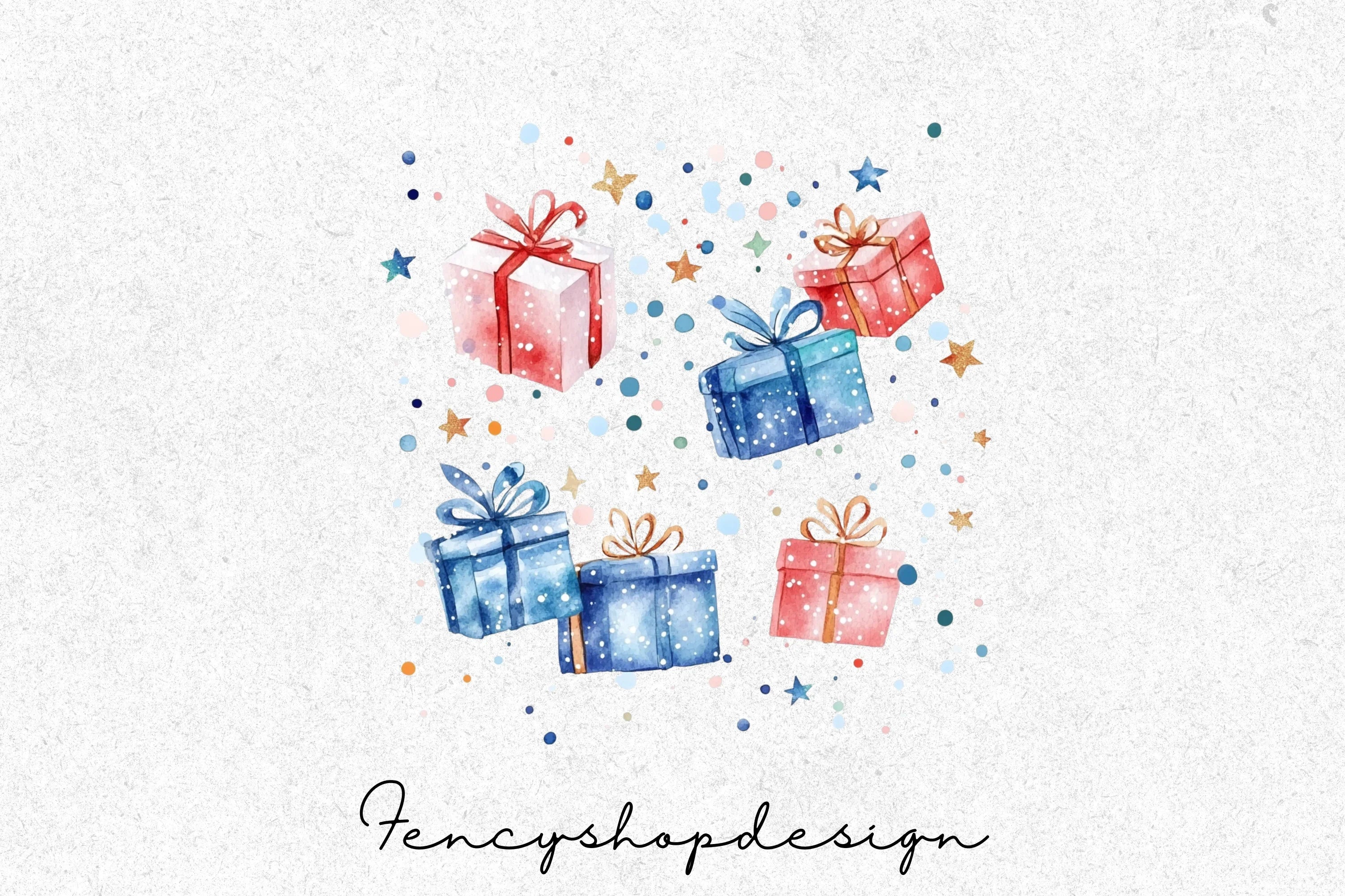 Winter Wonderland Gifts Clipart Bundle