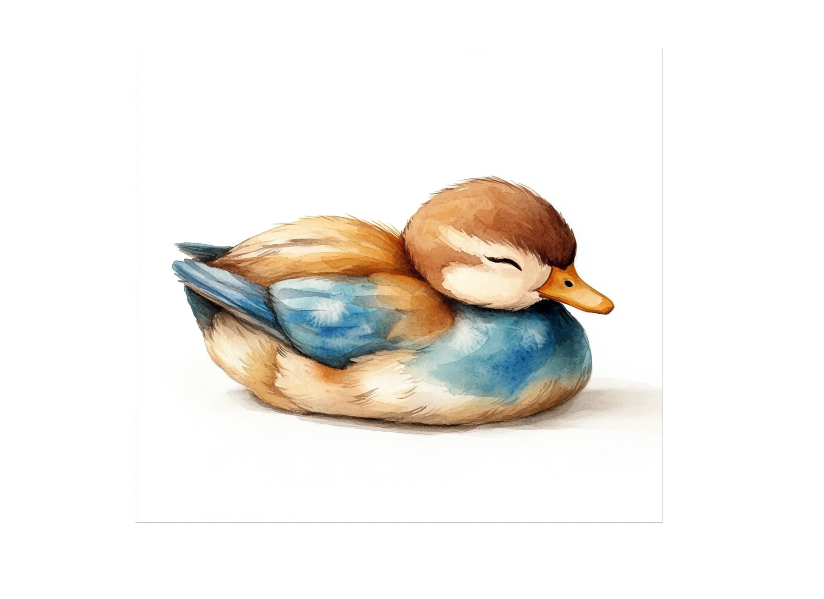 Cute Sleeping Duckling Clipart Bundle