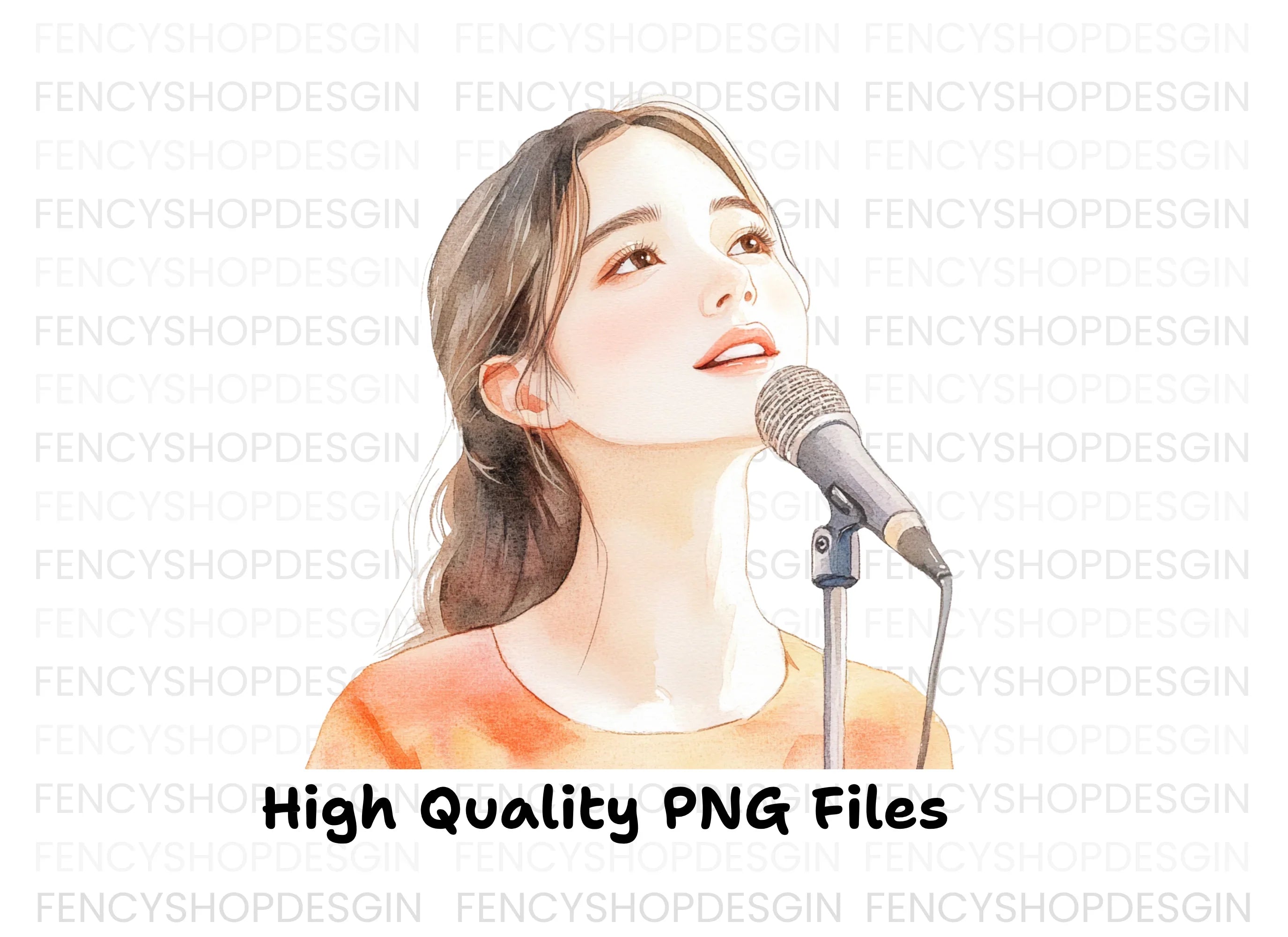 Female Singer Clipart Bundle