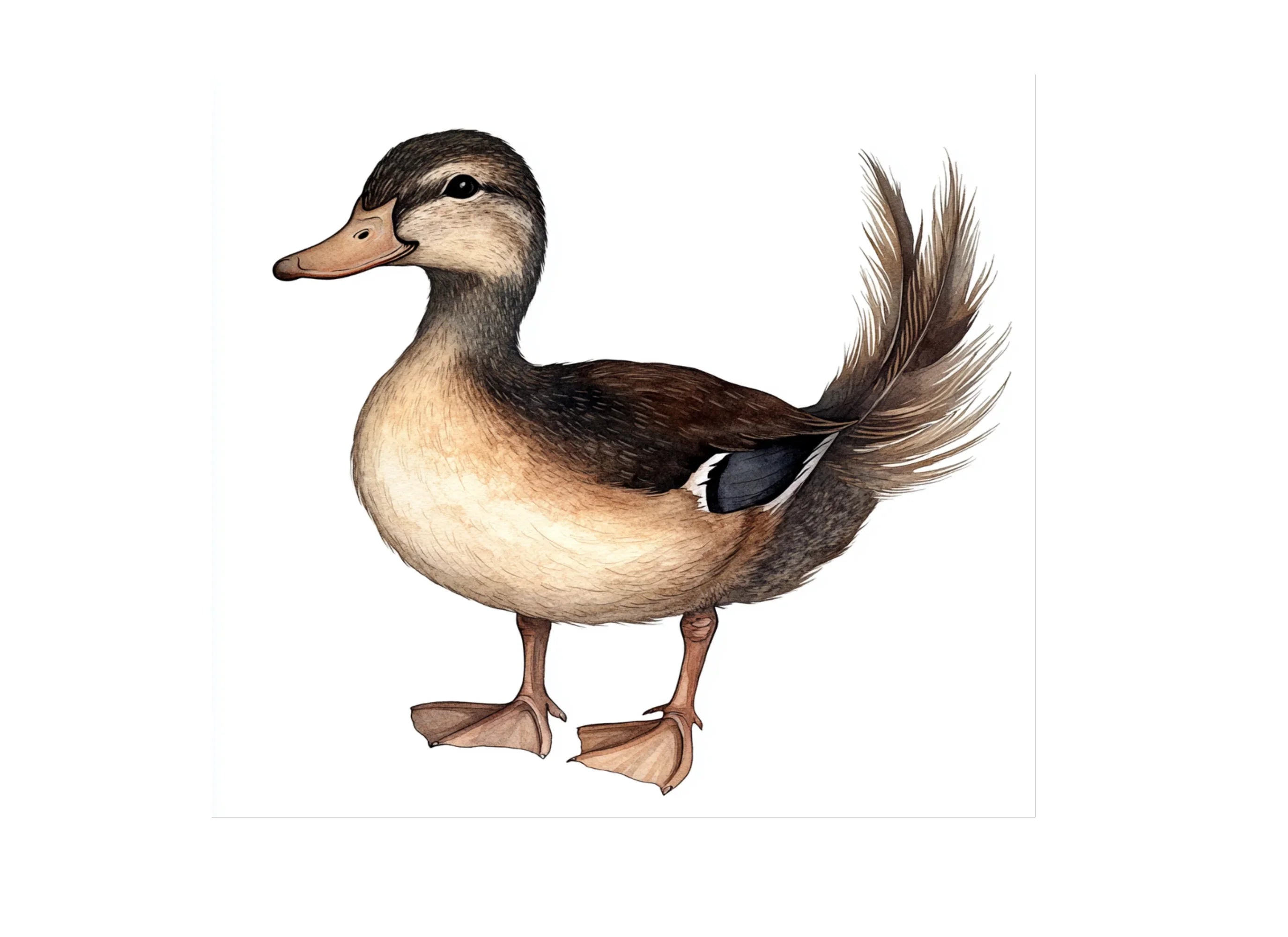 Cute Cartoon Duck Clipart Bundle