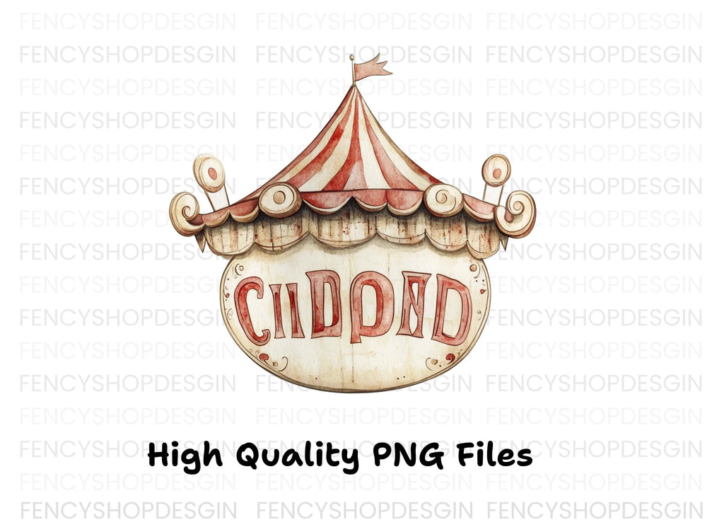 Vintage Circus Signboard Clipart Bundle