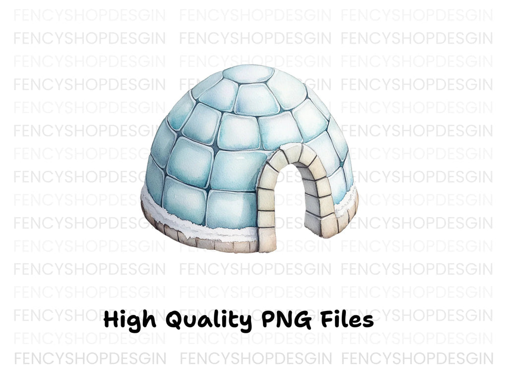 Cute Igloo Clipart Bundle