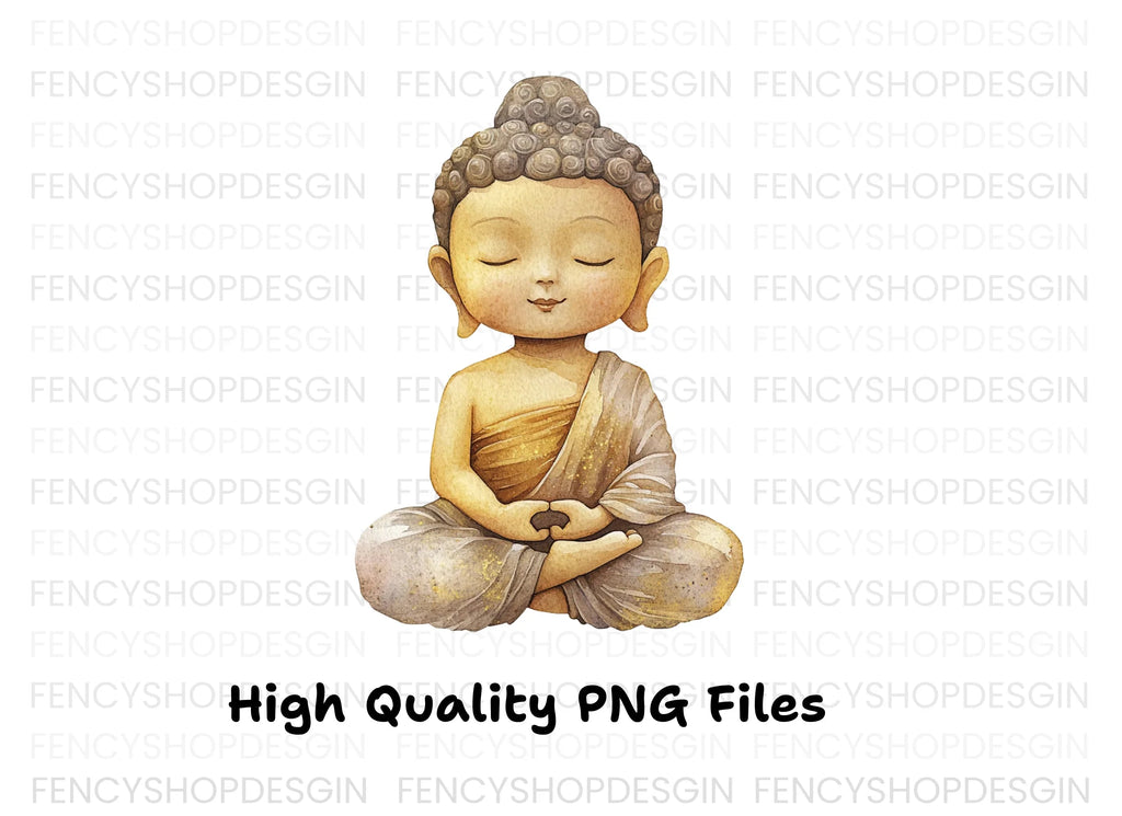 Cute Buddha Clipart Bundle