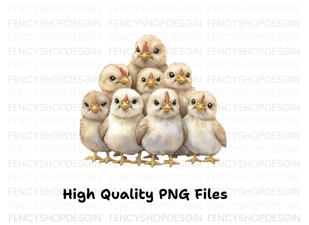 Adorable Baby Chicks Clipart Bundle