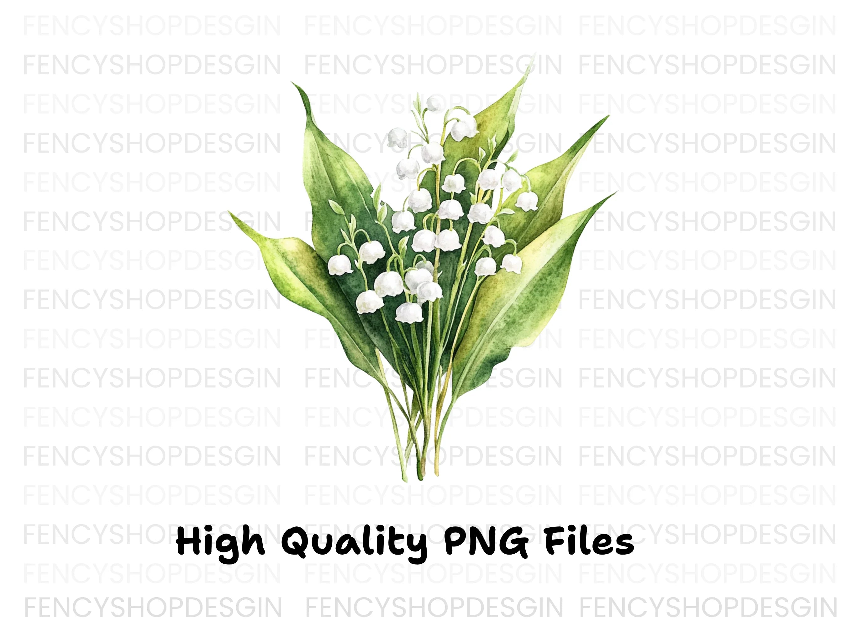 Lily of the Valley Clipart Bundle