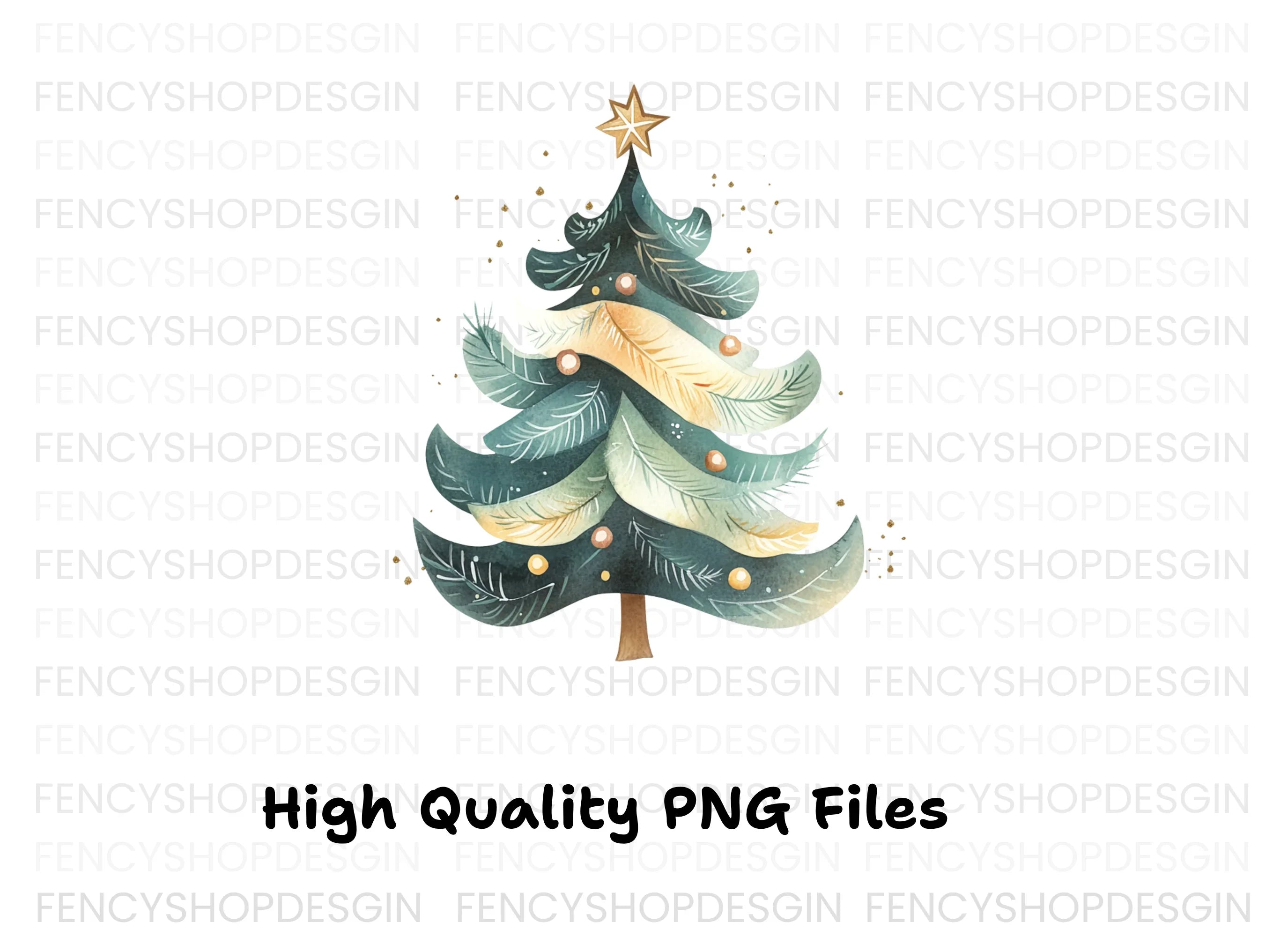 Christmas Tree Clipart Bundle