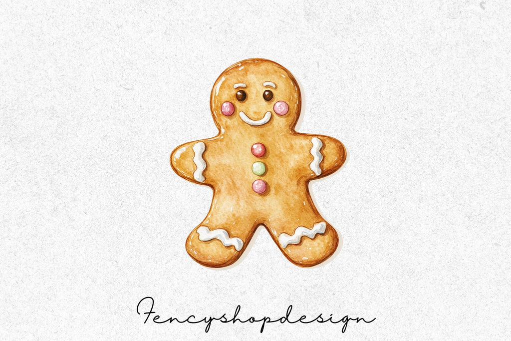 Gingerbread Man Clipart Bundle