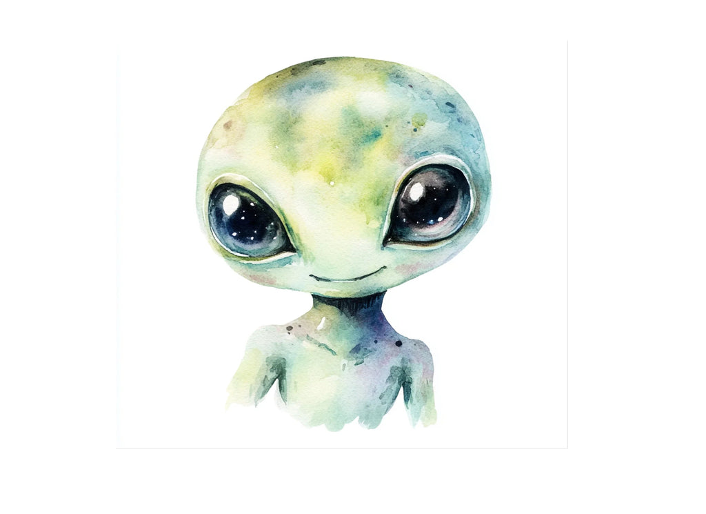 Cute Alien Clipart Bundle