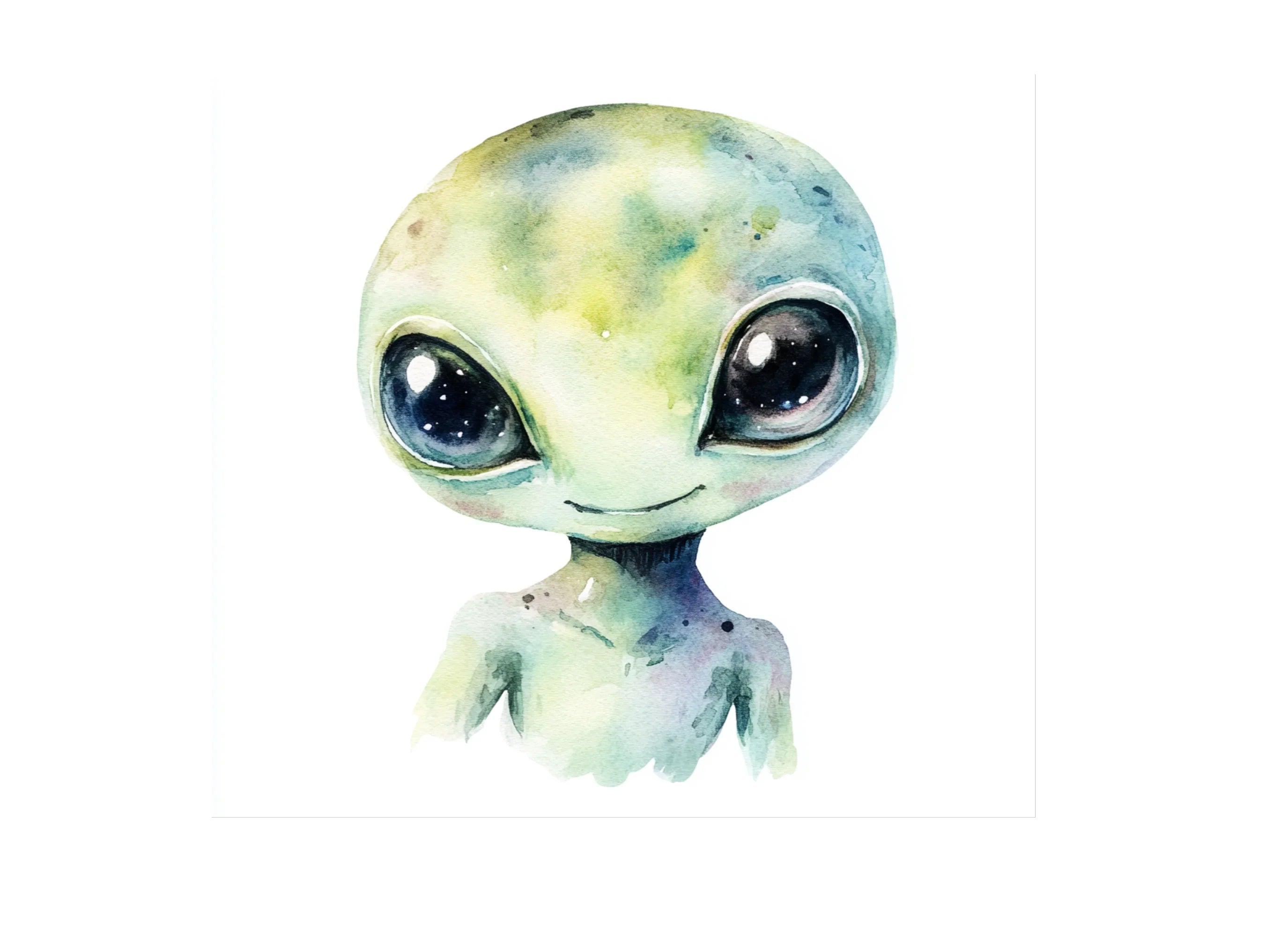 Cute Alien Clipart Bundle