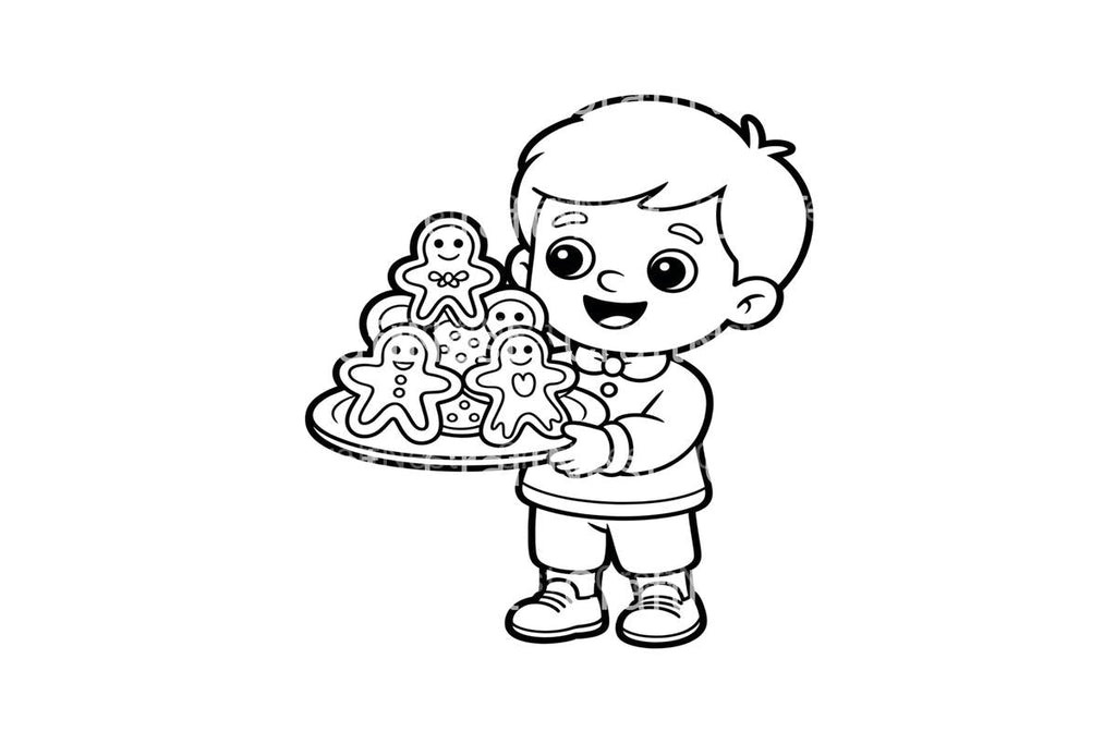 Gingerbread Cookies Coloring Books