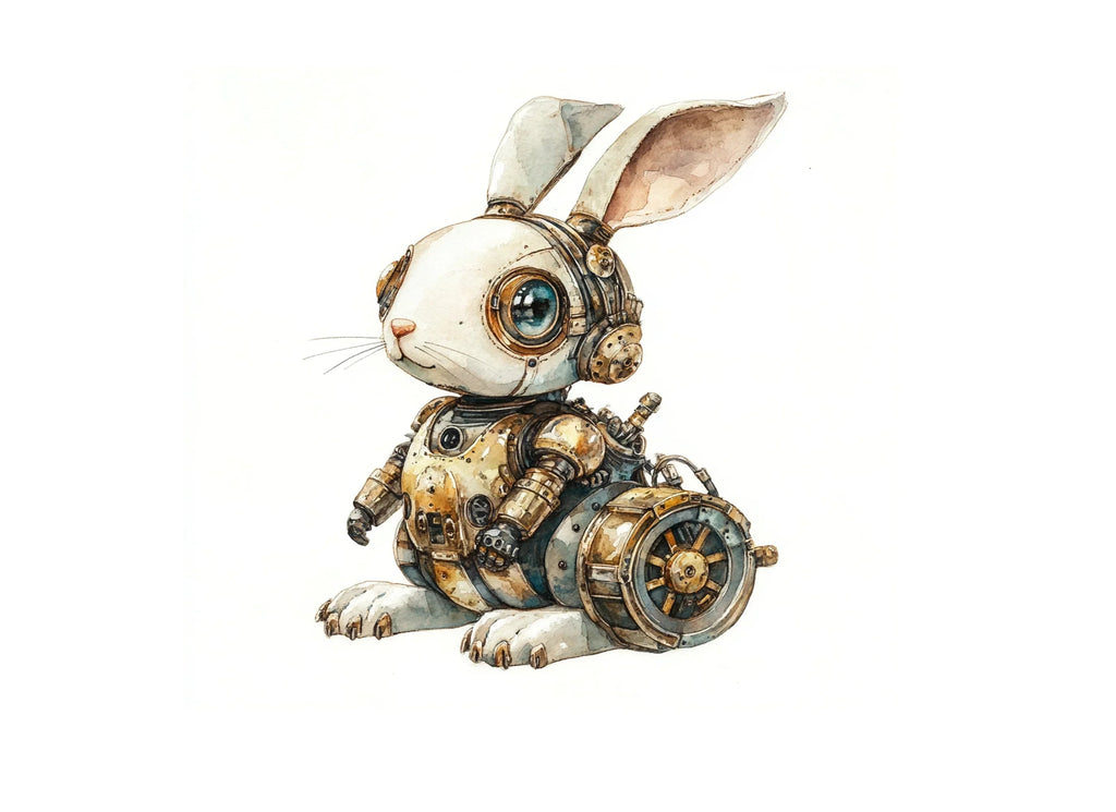 Steampunk Bunny Clipart Bundle