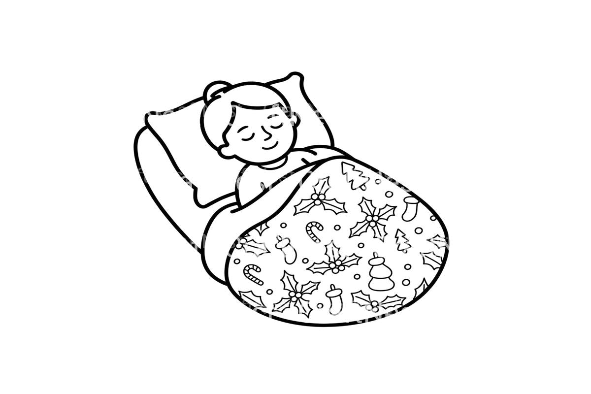 Christmas Sleepy Child Coloring Books