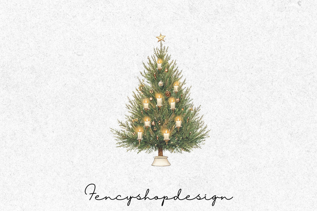Christmas Tree Clipart Bundle