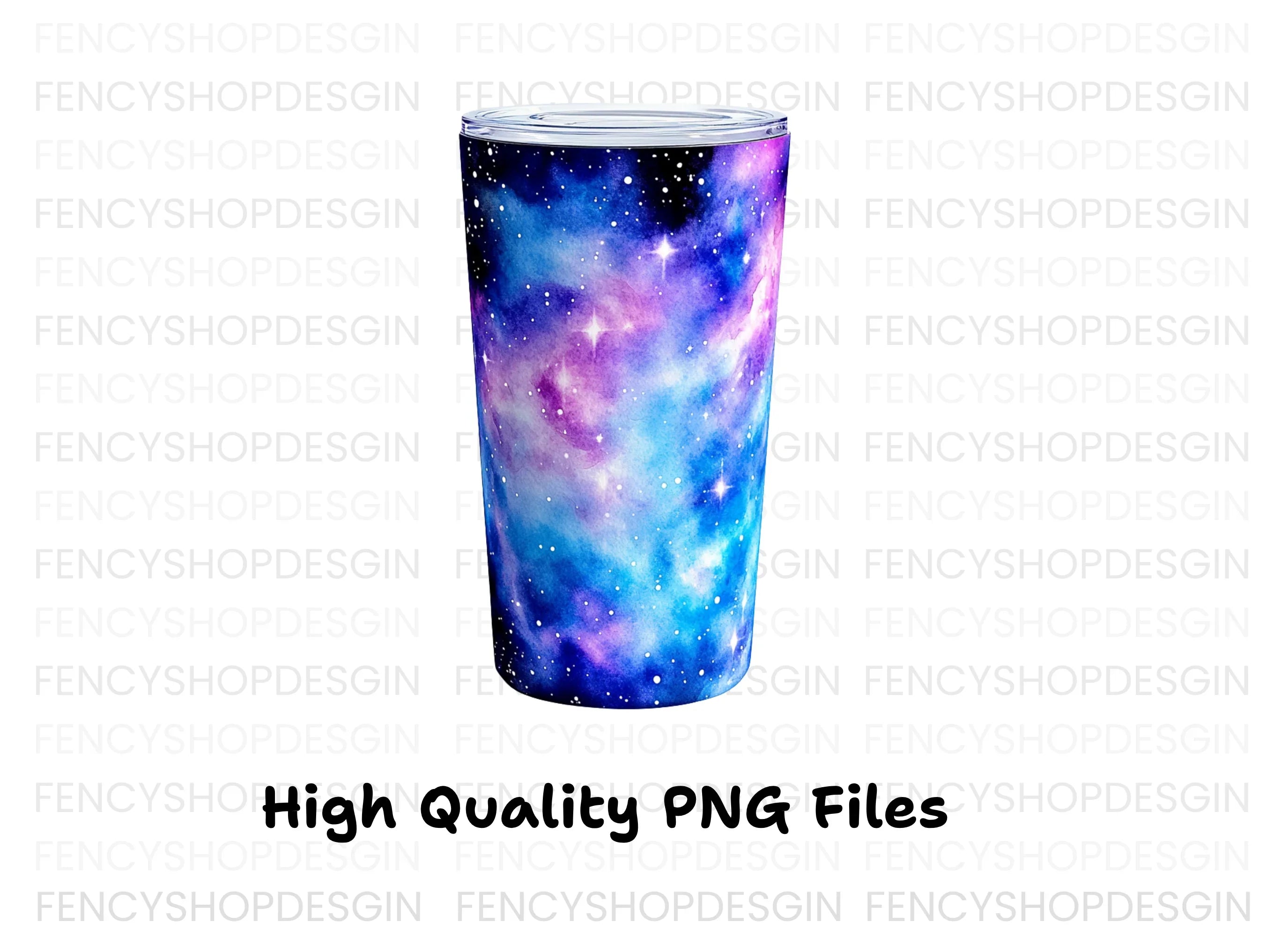 Pastel Galaxy Tumbler Clipart Bundle