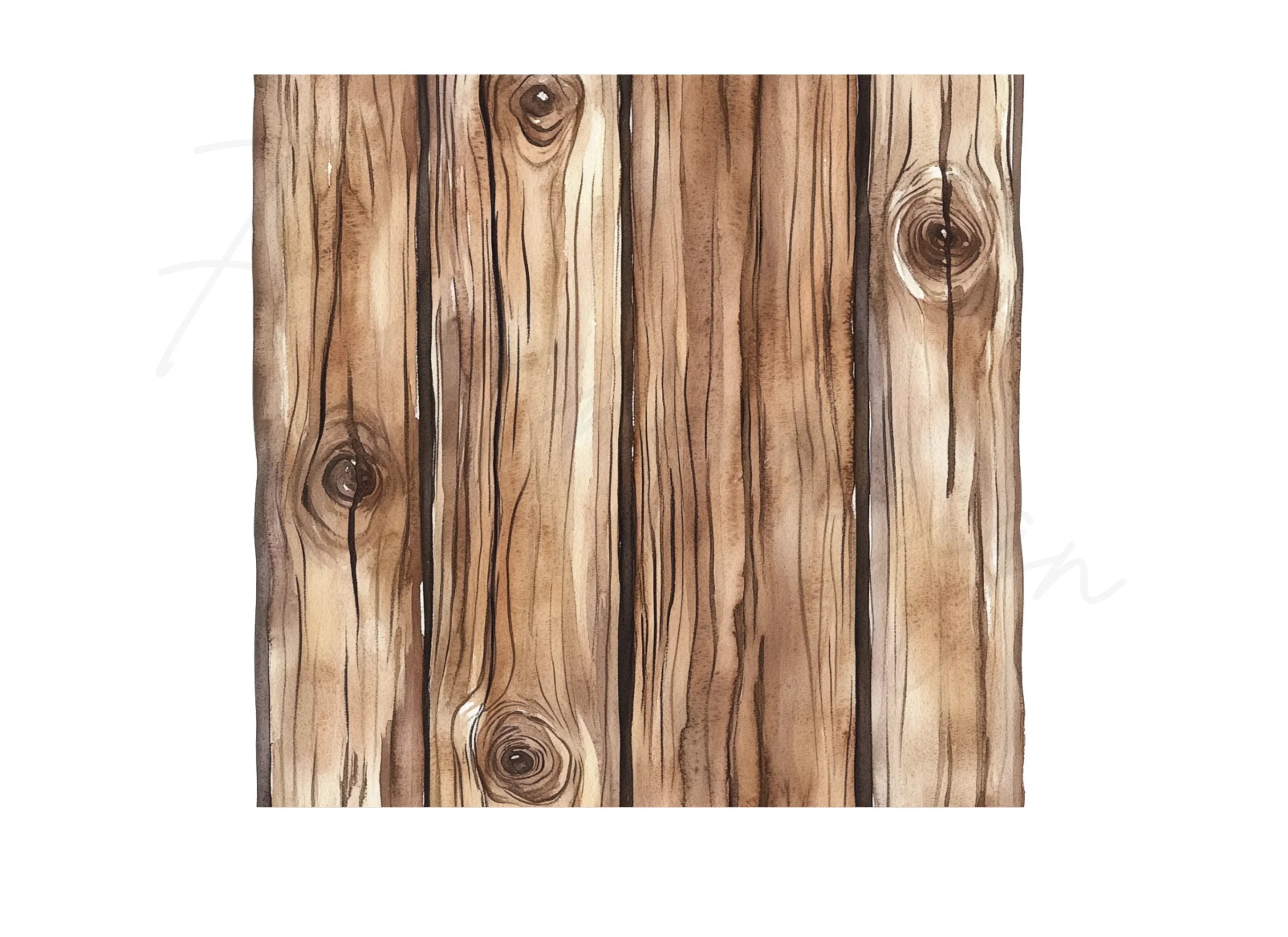 Wooden Fence Backgrounds Clipart Bundle