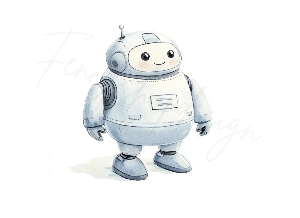Cute Robot Clipart Bundle