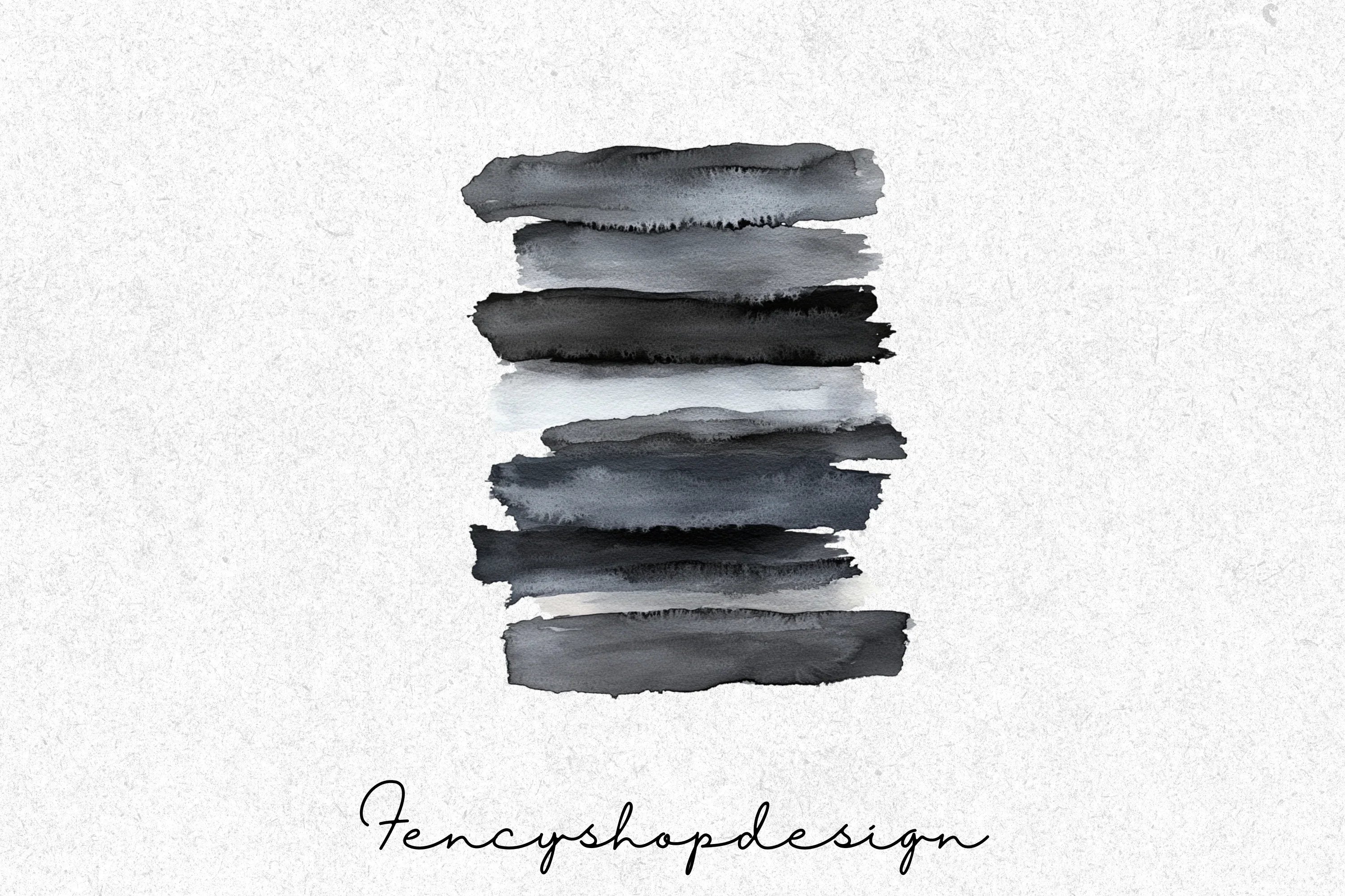 Abstract Black Elements Clipart Bundle