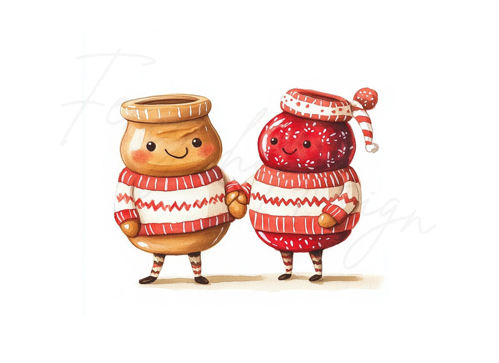 Cute Peanut Butter and Jelly Clipart Bundle