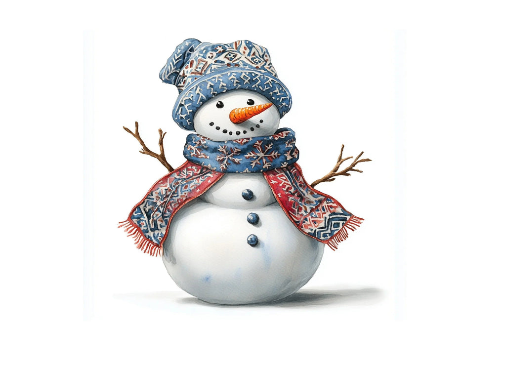 Cute Snowman Clipart Bundle