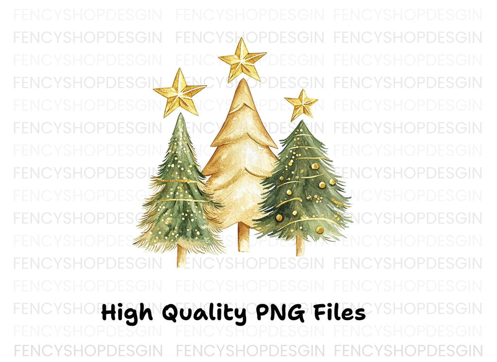 Christmas Tree Clipart Bundle