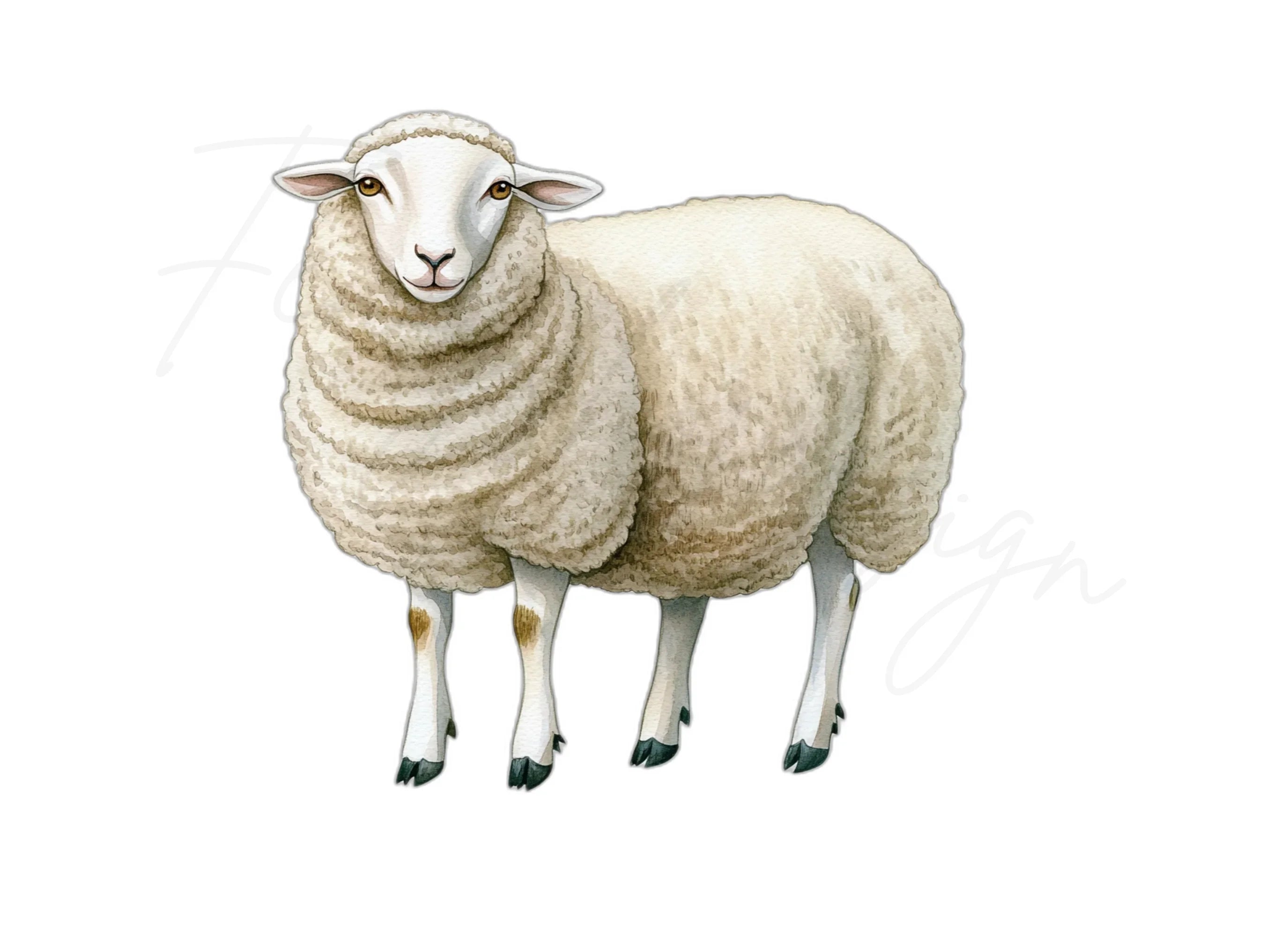 Sheep Illustrations Clipart Bundle