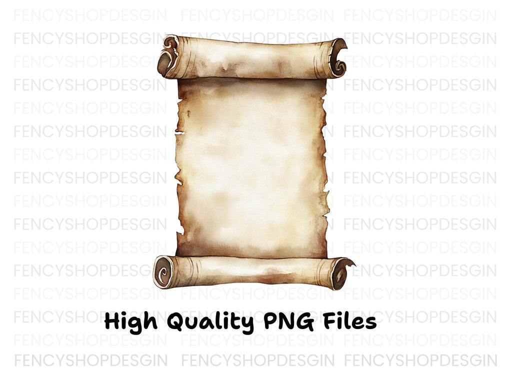 Aged Scroll Clipart Bundle