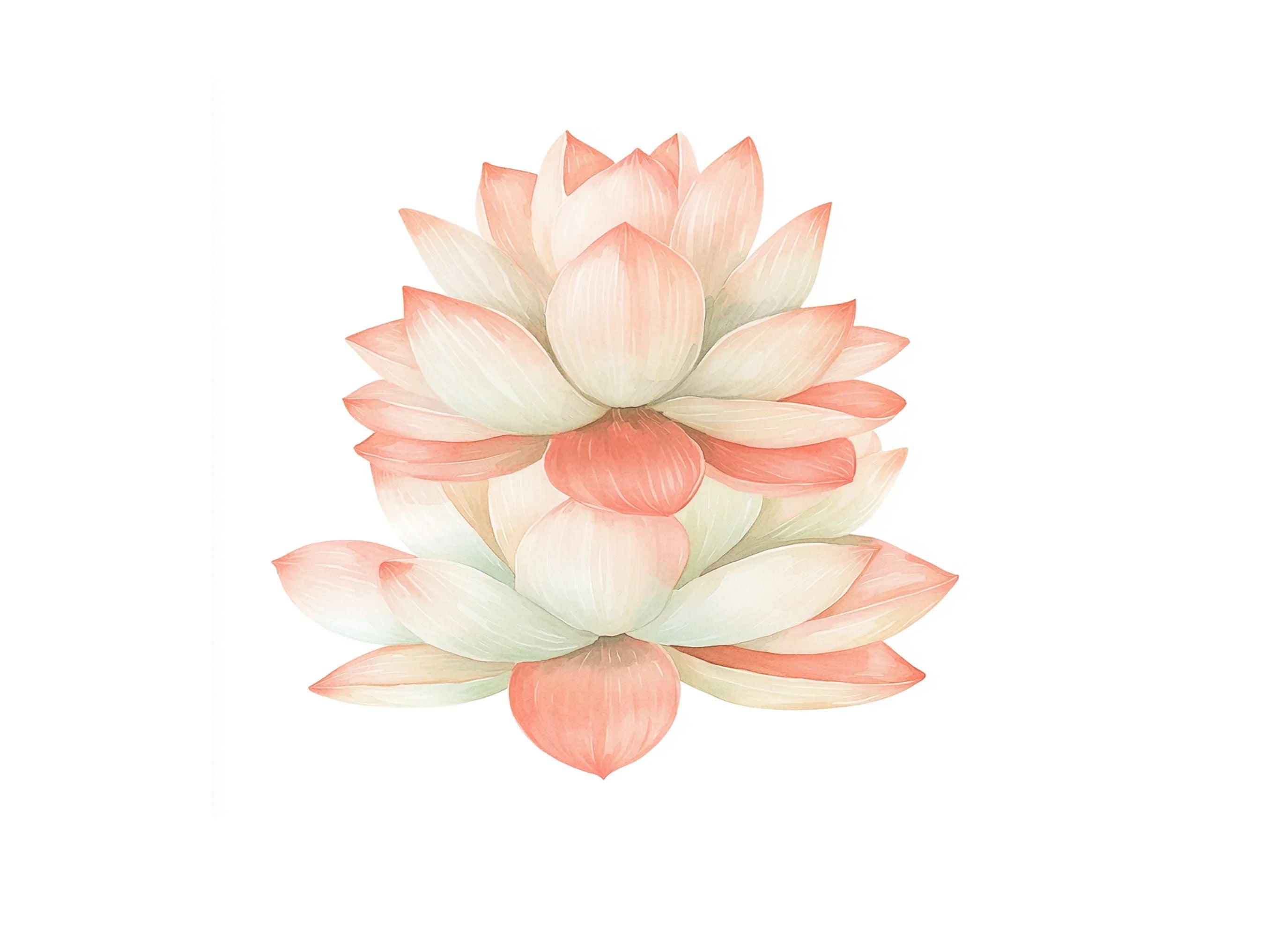 Elegant Lotus Flower Clipart Bundle