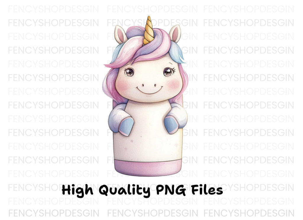 Cute Unicorn Clipart Bundle