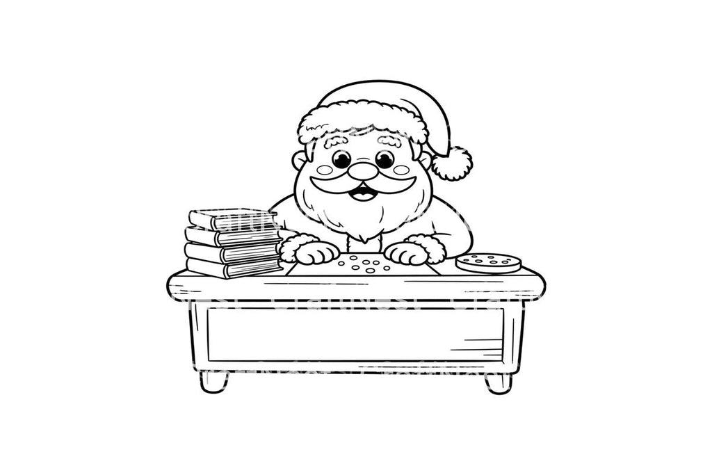 Santa Claus Christmas Desk Coloring Books