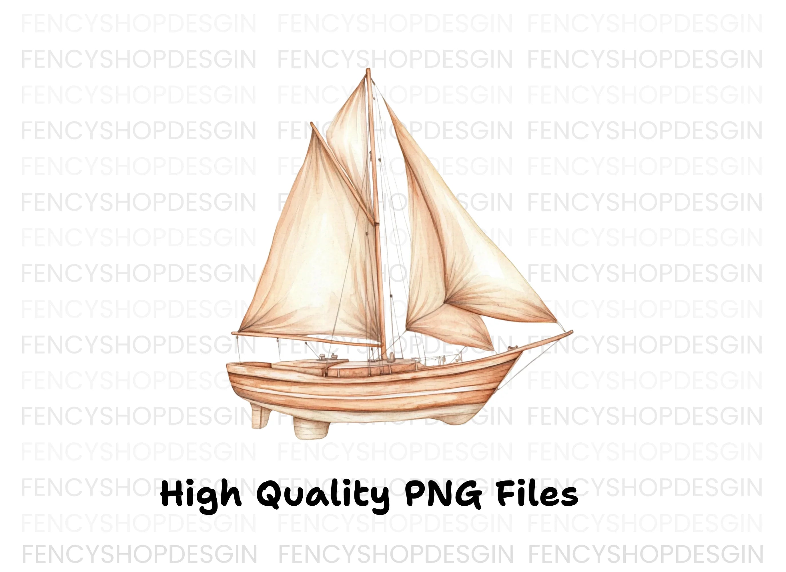 Vintage Sailboat Clipart Bundle