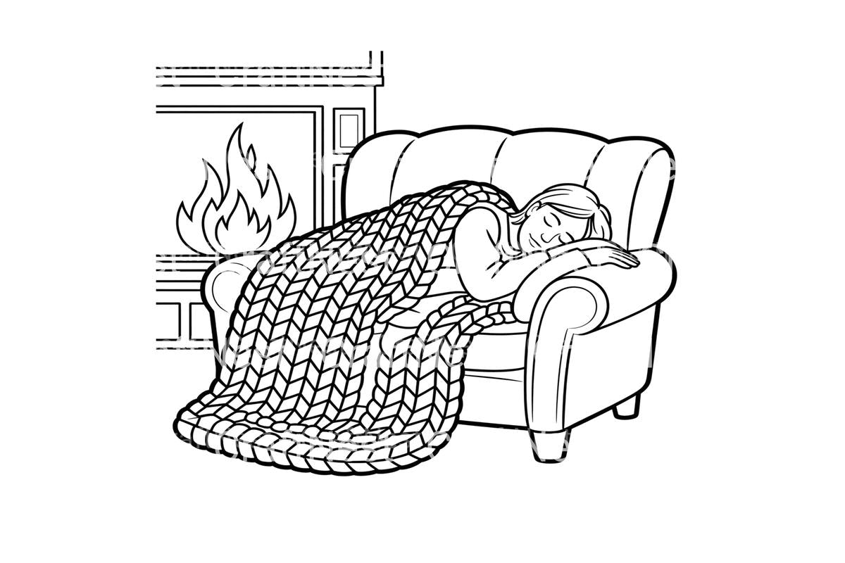 Cozy Autumn Sleep Coloring Books