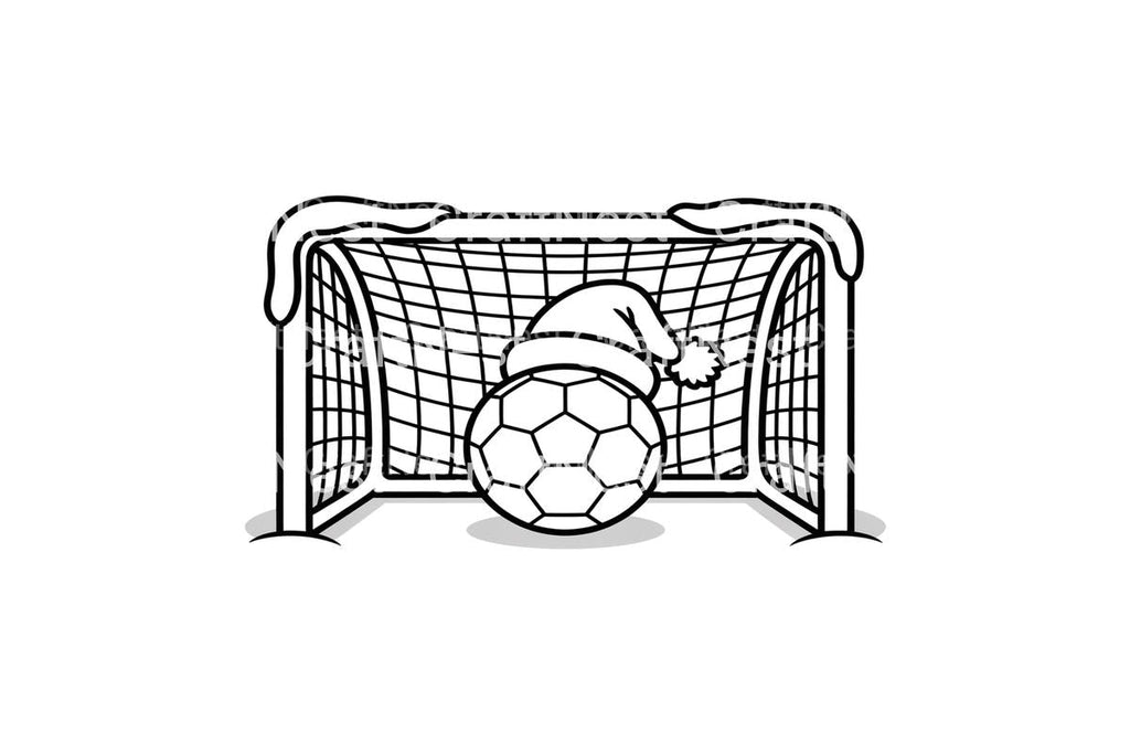 Christmas Soccer Goal Coloring Books