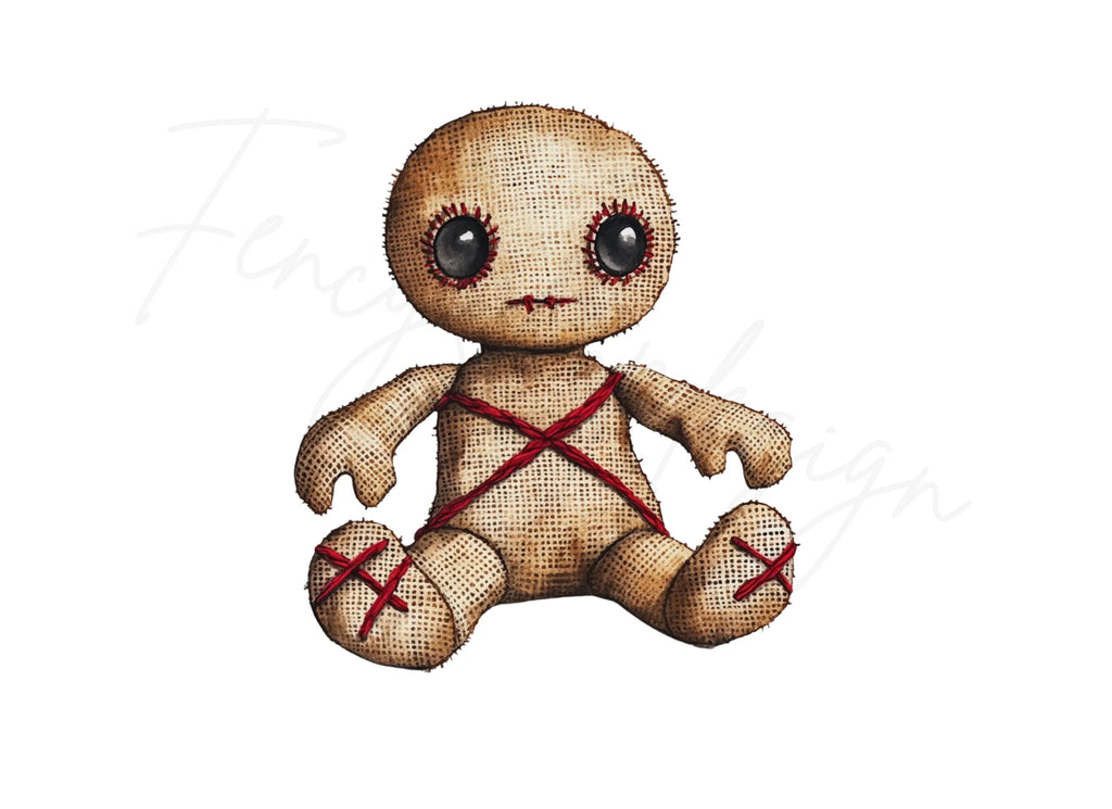 Cute Voodoo Doll Clipart Bundle