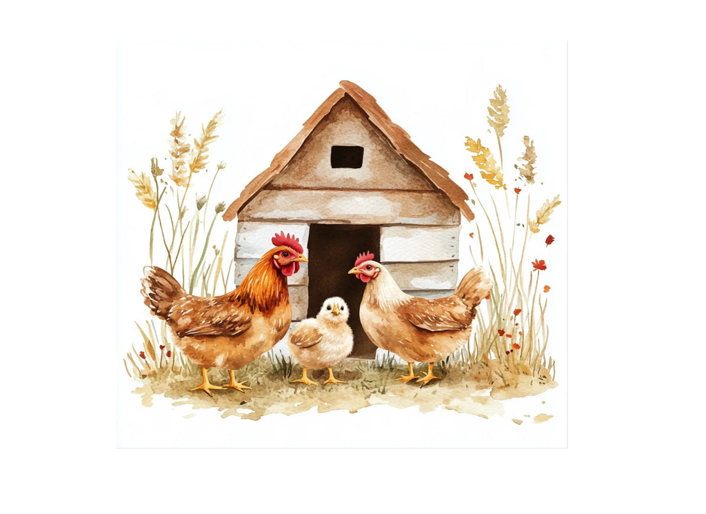 Chicken Coop Clipart Bundle