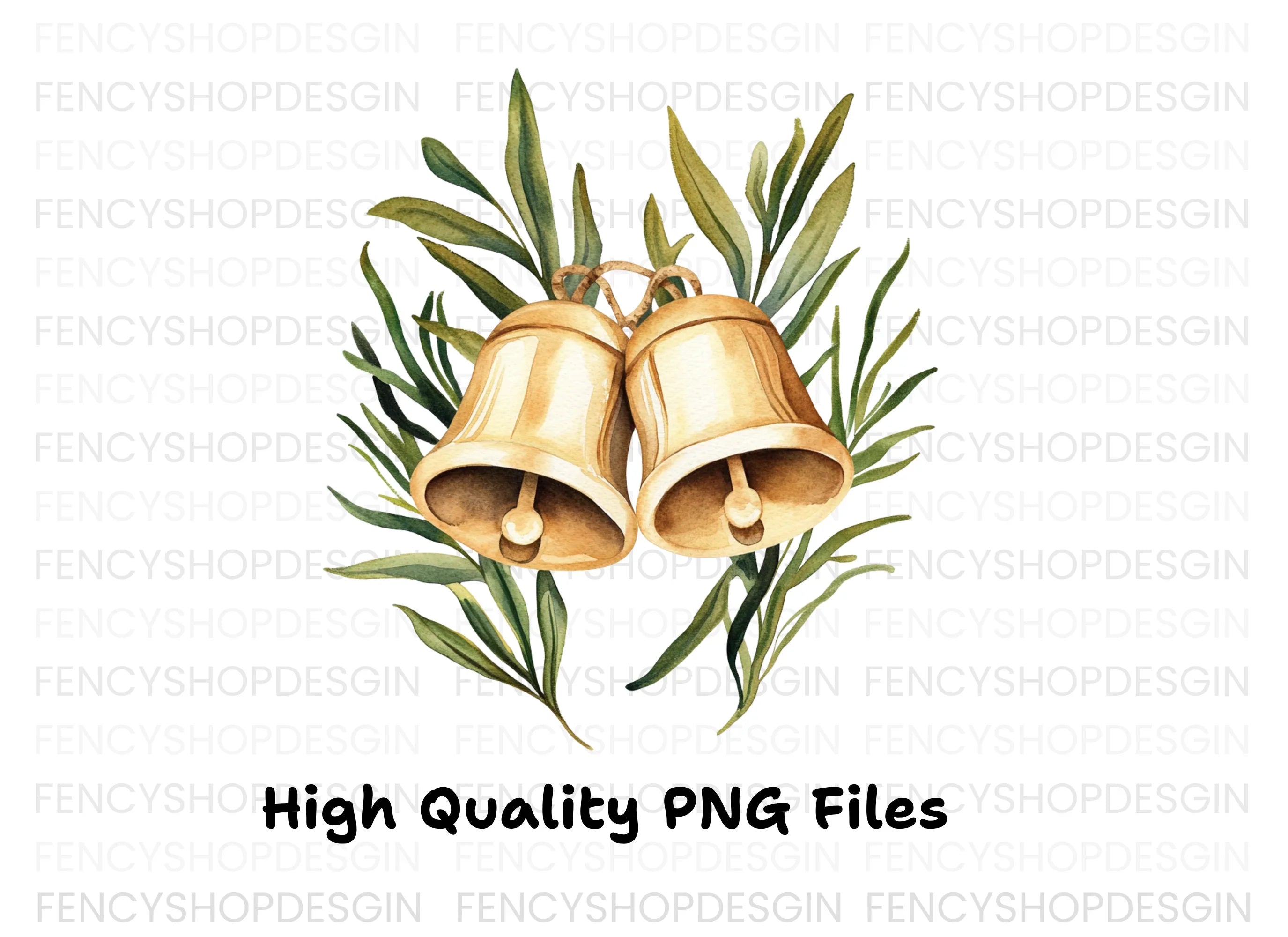 Christmas Bells Clipart Bundle