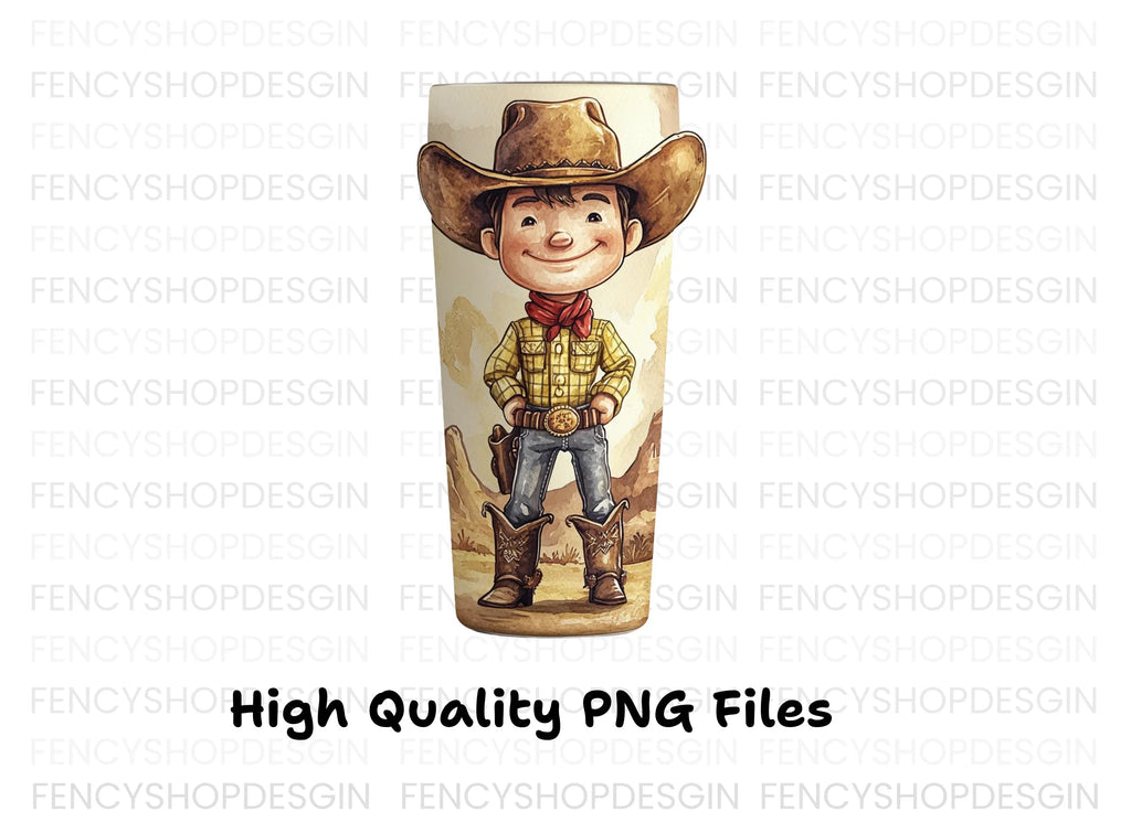 Cute Cowboy Kid Clipart Bundle