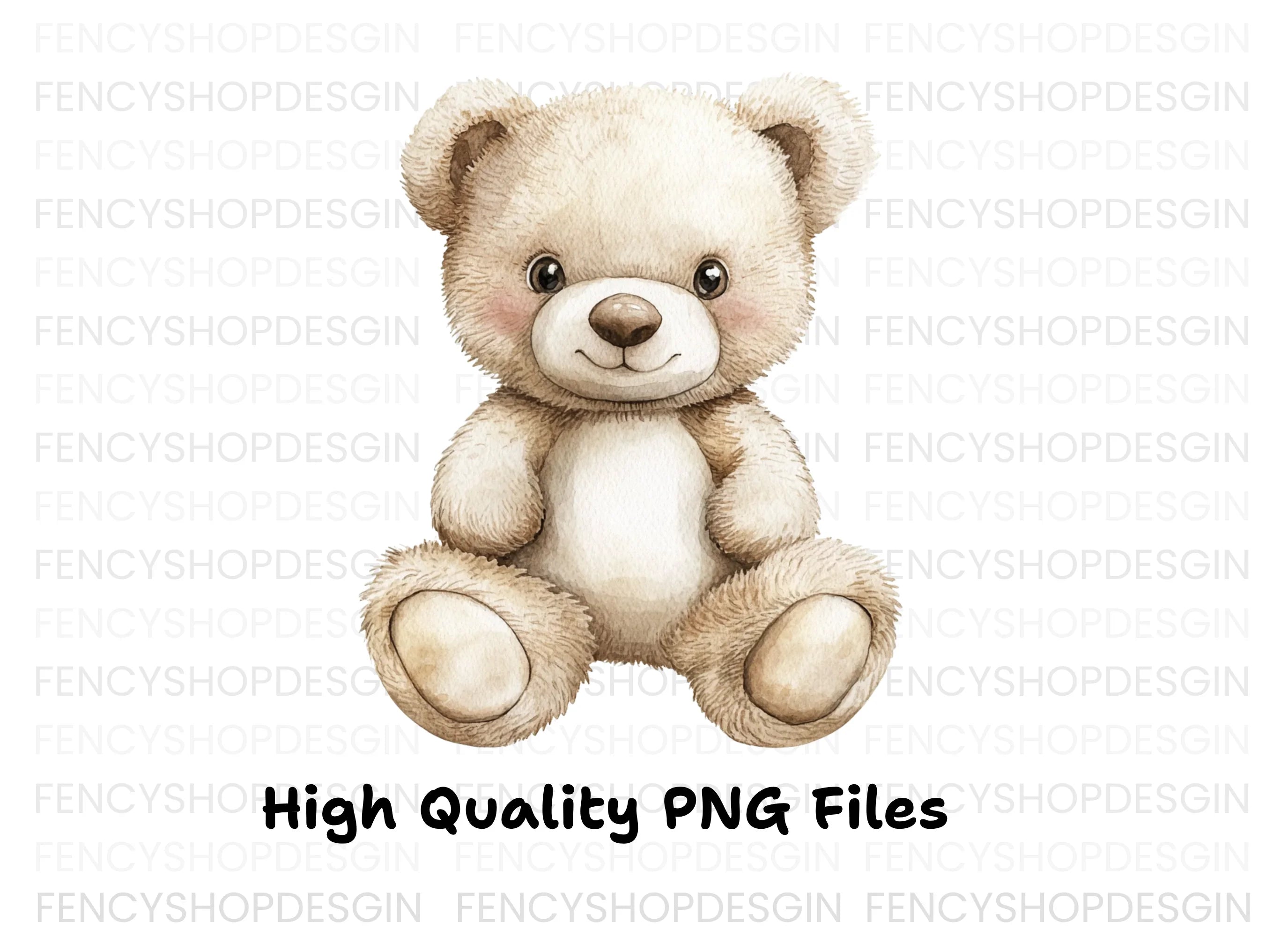 Cute Teddy Bear Clipart Bundle