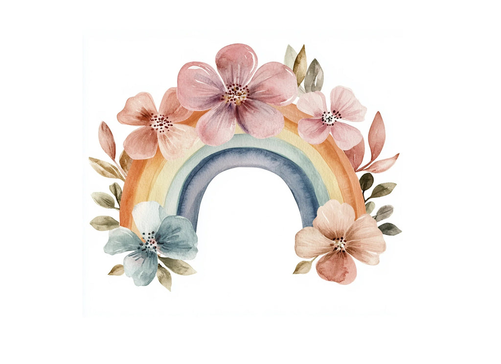 Boho Rainbow Clipart Bundle