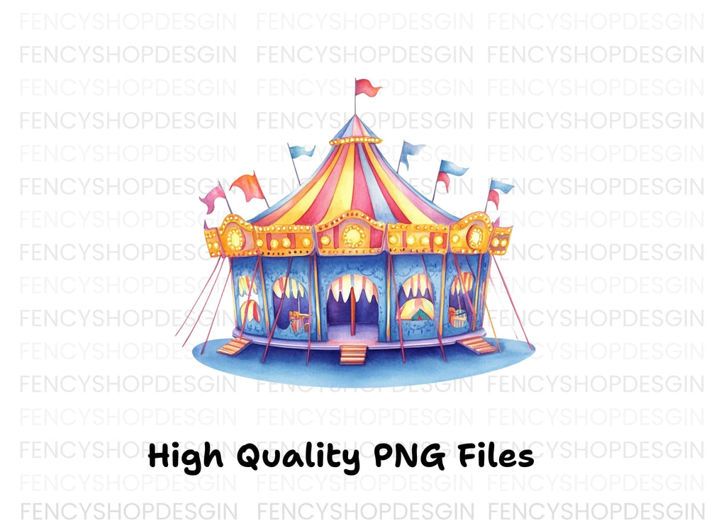 Circus Tent Clipart Bundle
