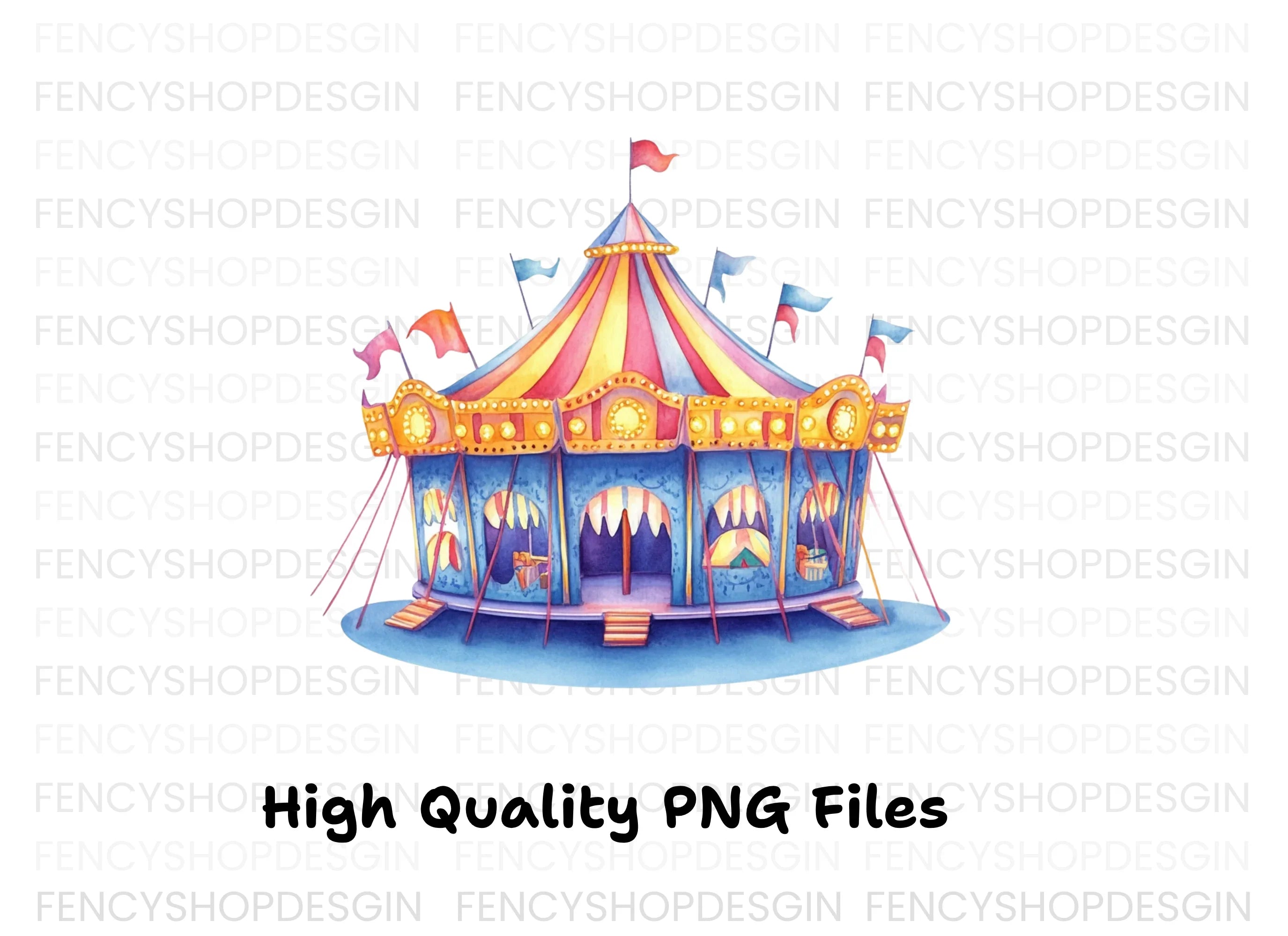 Circus Tent Clipart Bundle