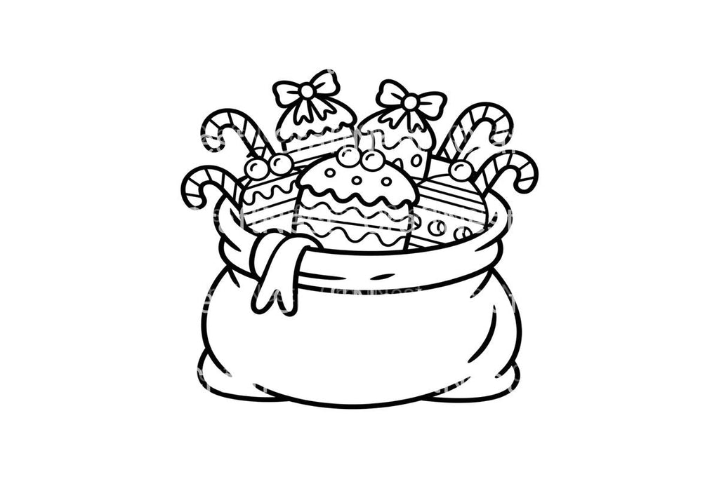 Christmas Gift Bags Coloring Books