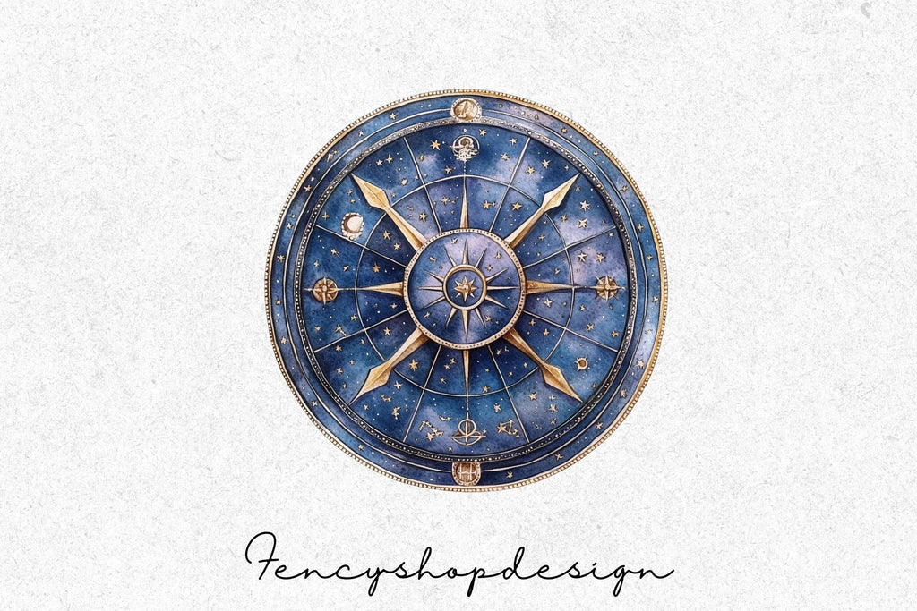 Celestial Astrology Clipart Bundle