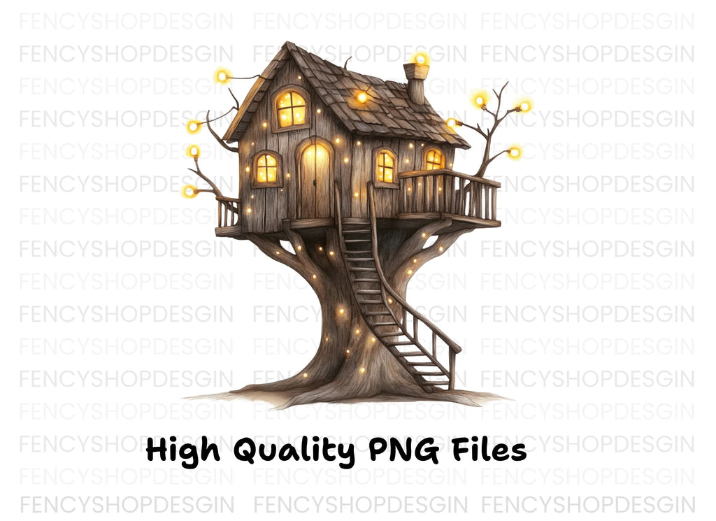 Enchanted Treehouse Clipart Bundle