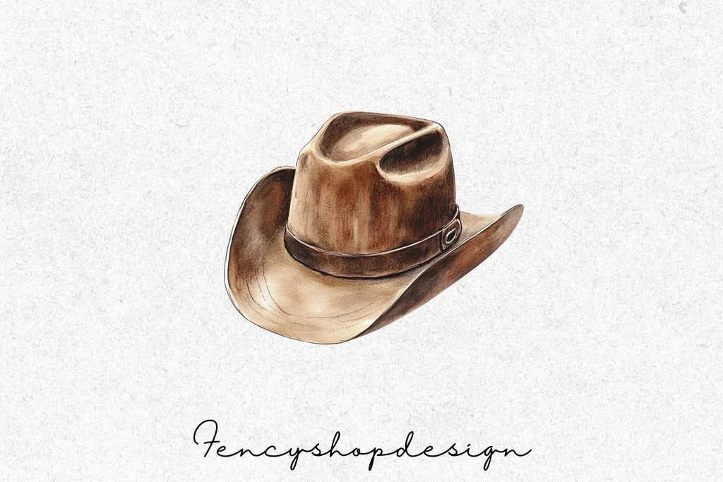 Cowboy Hat Clipart Bundle